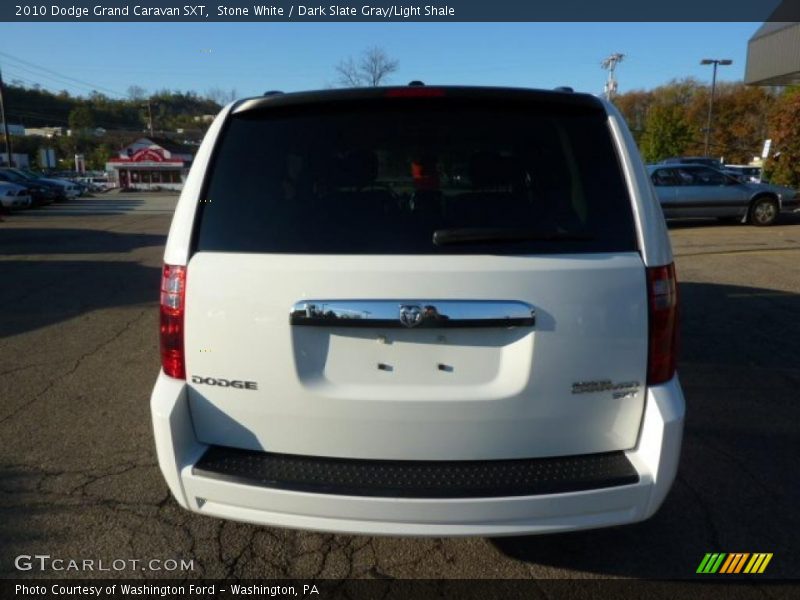 Stone White / Dark Slate Gray/Light Shale 2010 Dodge Grand Caravan SXT