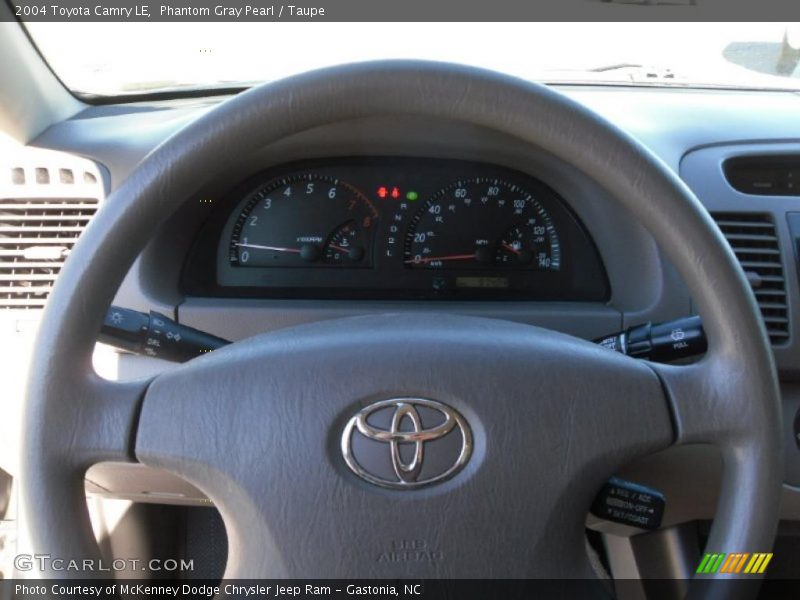 Phantom Gray Pearl / Taupe 2004 Toyota Camry LE