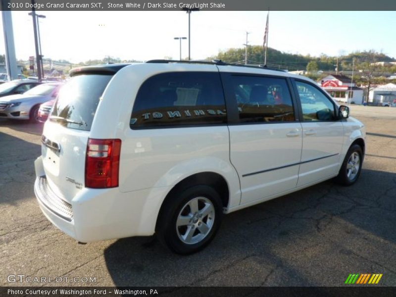 Stone White / Dark Slate Gray/Light Shale 2010 Dodge Grand Caravan SXT