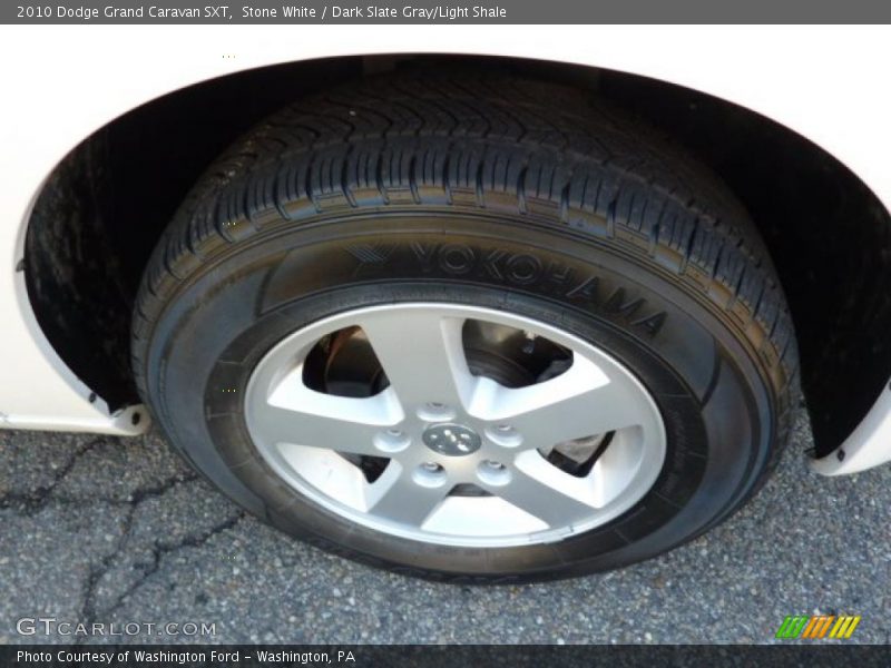 Stone White / Dark Slate Gray/Light Shale 2010 Dodge Grand Caravan SXT