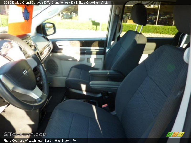 Stone White / Dark Slate Gray/Light Shale 2010 Dodge Grand Caravan SXT