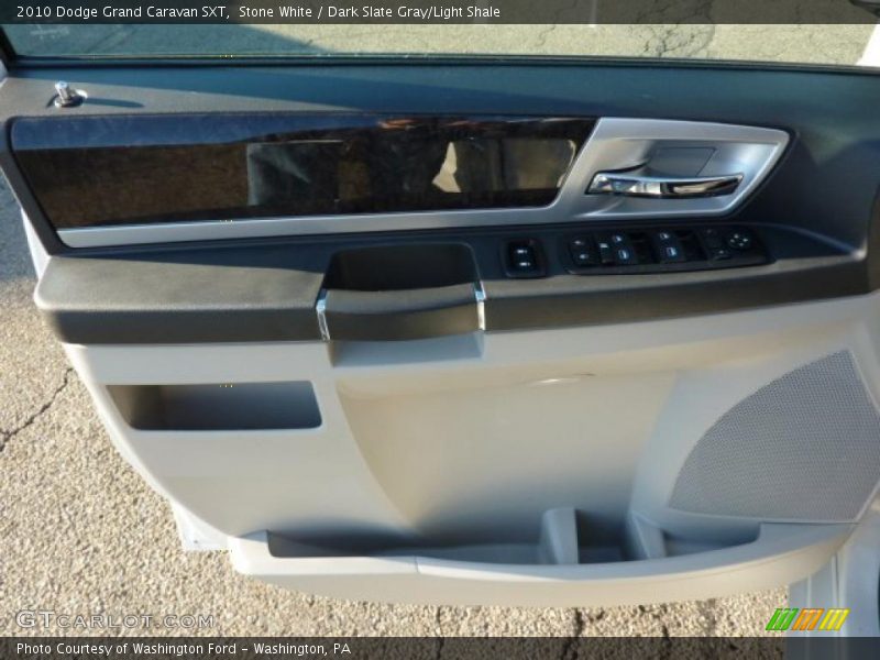 Stone White / Dark Slate Gray/Light Shale 2010 Dodge Grand Caravan SXT