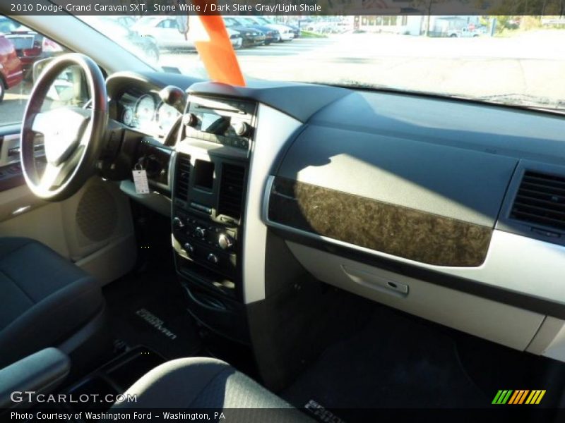 Stone White / Dark Slate Gray/Light Shale 2010 Dodge Grand Caravan SXT