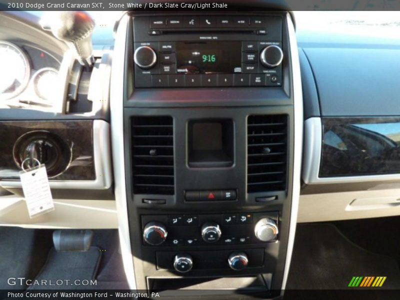Stone White / Dark Slate Gray/Light Shale 2010 Dodge Grand Caravan SXT