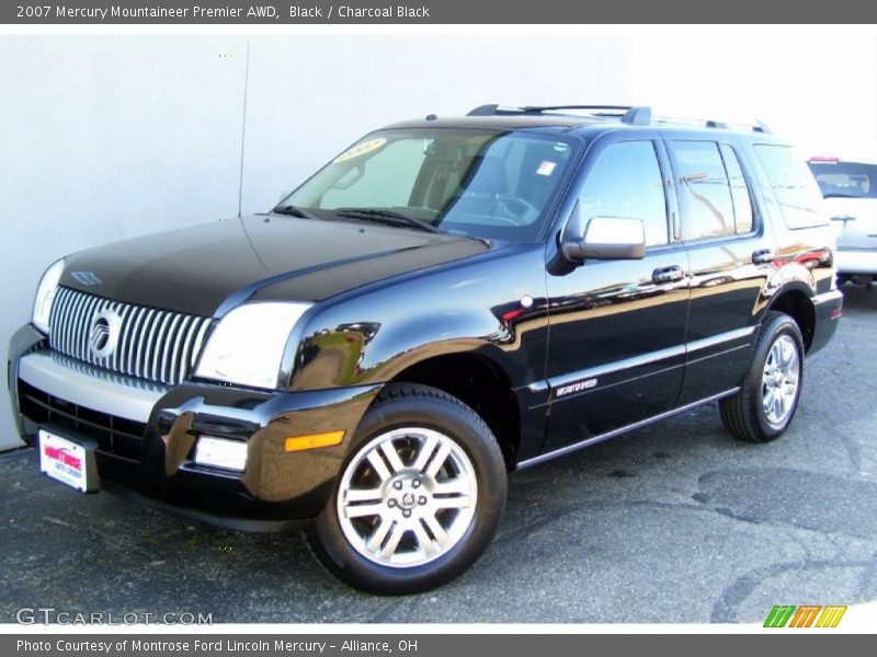 Black / Charcoal Black 2007 Mercury Mountaineer Premier AWD