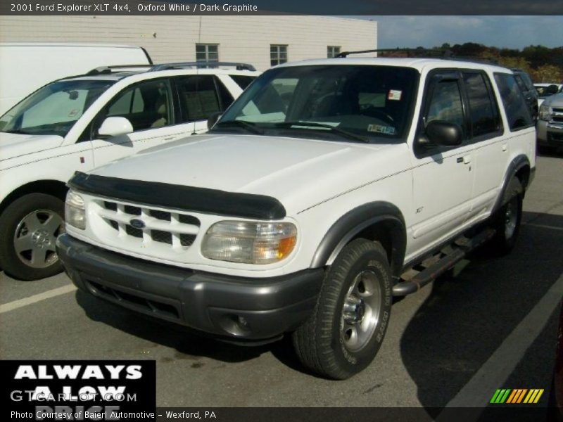 Oxford White / Dark Graphite 2001 Ford Explorer XLT 4x4