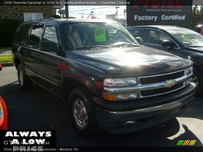 Bermuda Blue Metallic / Gray/Dark Charcoal 2006 Chevrolet Suburban LS 1500 4x4