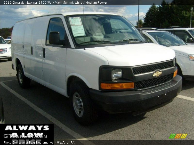 Summit White / Medium Pewter 2010 Chevrolet Express 2500 Work Van