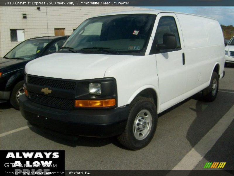 Summit White / Medium Pewter 2010 Chevrolet Express 2500 Work Van
