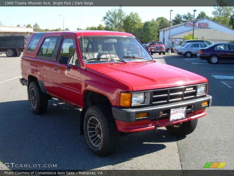 Front 3/4 View of 1986 4Runner 4x4