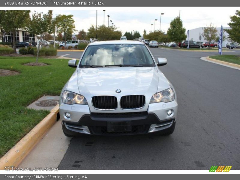 Titanium Silver Metallic / Black 2009 BMW X5 xDrive30i