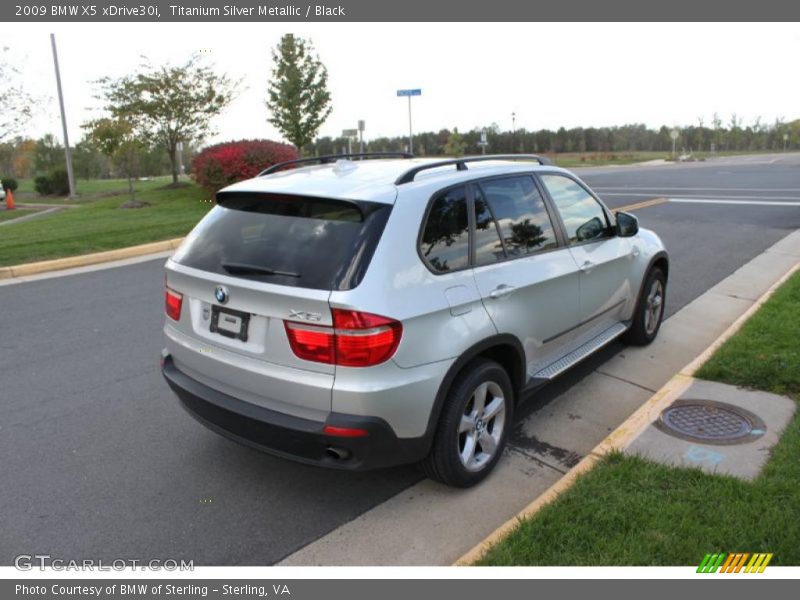 Titanium Silver Metallic / Black 2009 BMW X5 xDrive30i