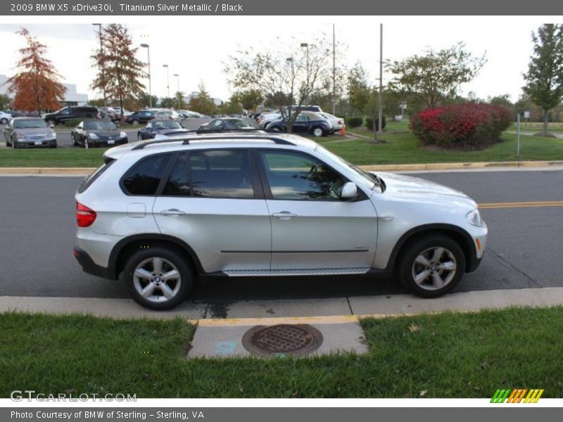 Titanium Silver Metallic / Black 2009 BMW X5 xDrive30i