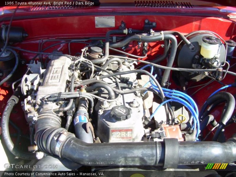  1986 4Runner 4x4 Engine - 2.4 Liter SOHC 8-Valve 22R 4 Cylinder