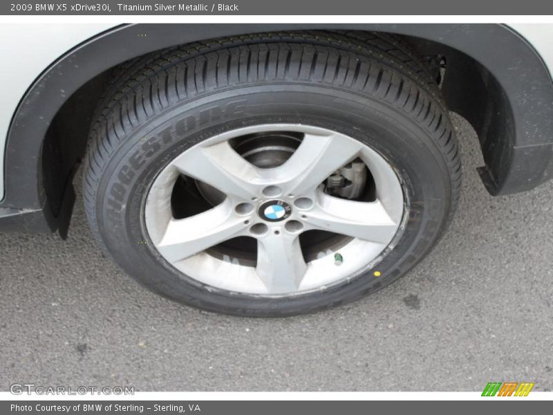 Titanium Silver Metallic / Black 2009 BMW X5 xDrive30i