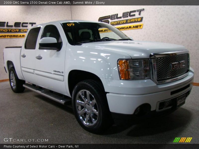 Summit White / Ebony 2009 GMC Sierra 1500 Denali Crew Cab AWD