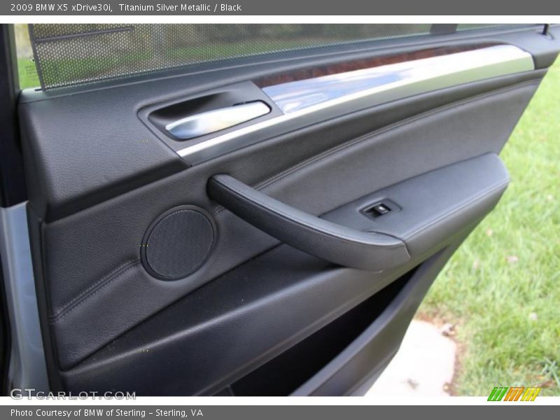 Titanium Silver Metallic / Black 2009 BMW X5 xDrive30i