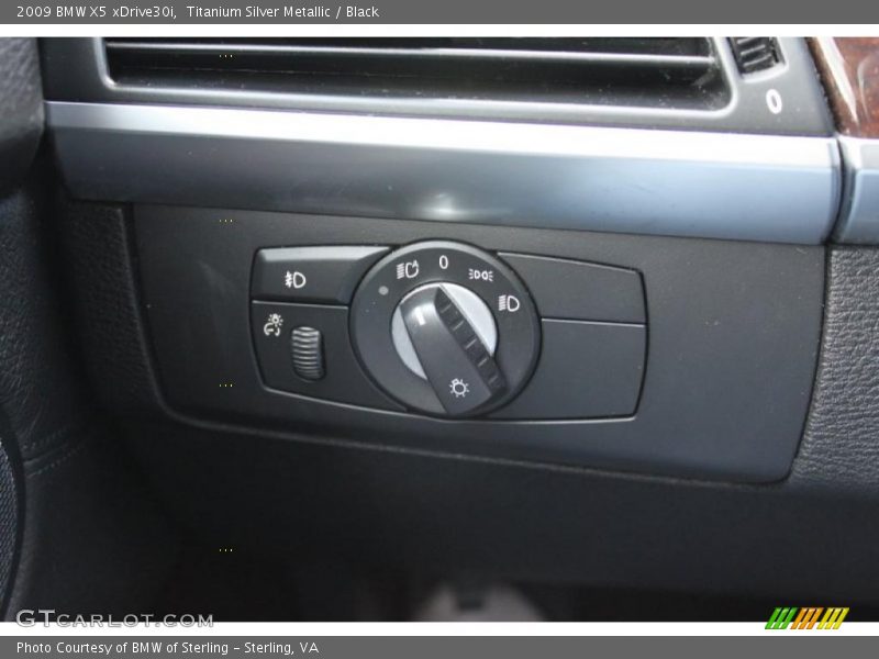 Titanium Silver Metallic / Black 2009 BMW X5 xDrive30i
