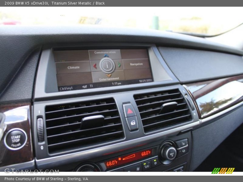 Titanium Silver Metallic / Black 2009 BMW X5 xDrive30i