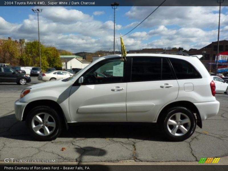 Super White / Dark Charcoal 2004 Toyota RAV4 4WD