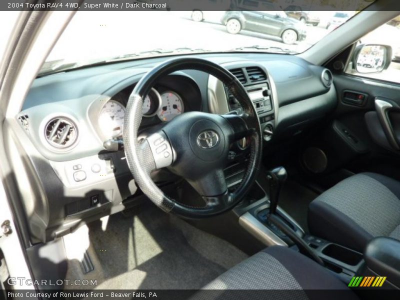 Super White / Dark Charcoal 2004 Toyota RAV4 4WD