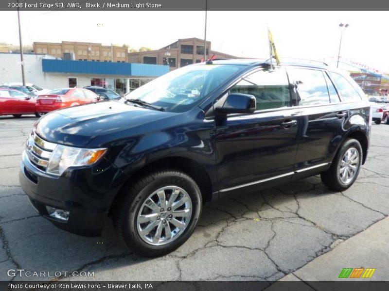 Black / Medium Light Stone 2008 Ford Edge SEL AWD