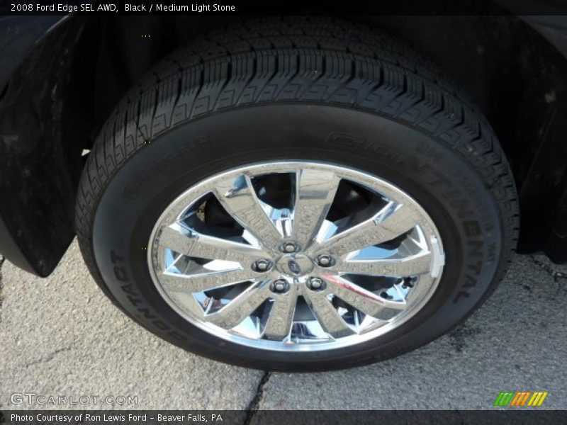 Black / Medium Light Stone 2008 Ford Edge SEL AWD