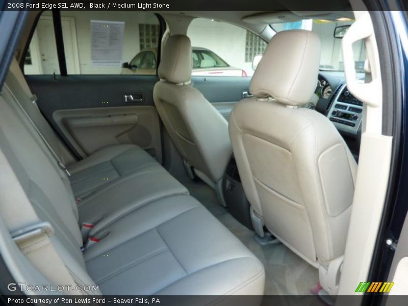 Black / Medium Light Stone 2008 Ford Edge SEL AWD