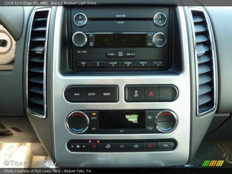 Black / Medium Light Stone 2008 Ford Edge SEL AWD