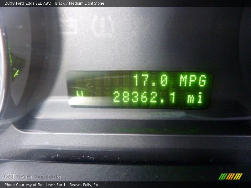 Black / Medium Light Stone 2008 Ford Edge SEL AWD