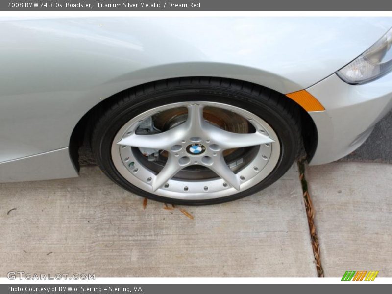 Titanium Silver Metallic / Dream Red 2008 BMW Z4 3.0si Roadster
