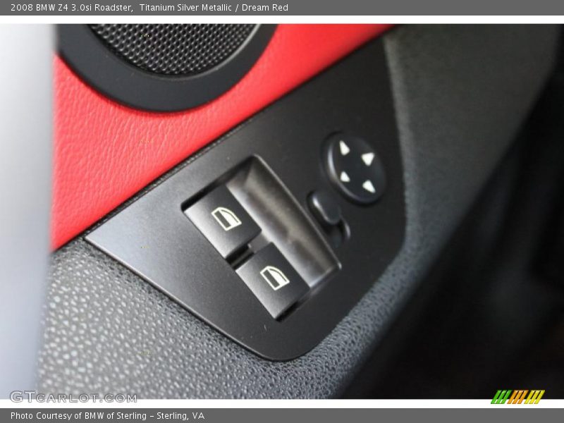 Titanium Silver Metallic / Dream Red 2008 BMW Z4 3.0si Roadster
