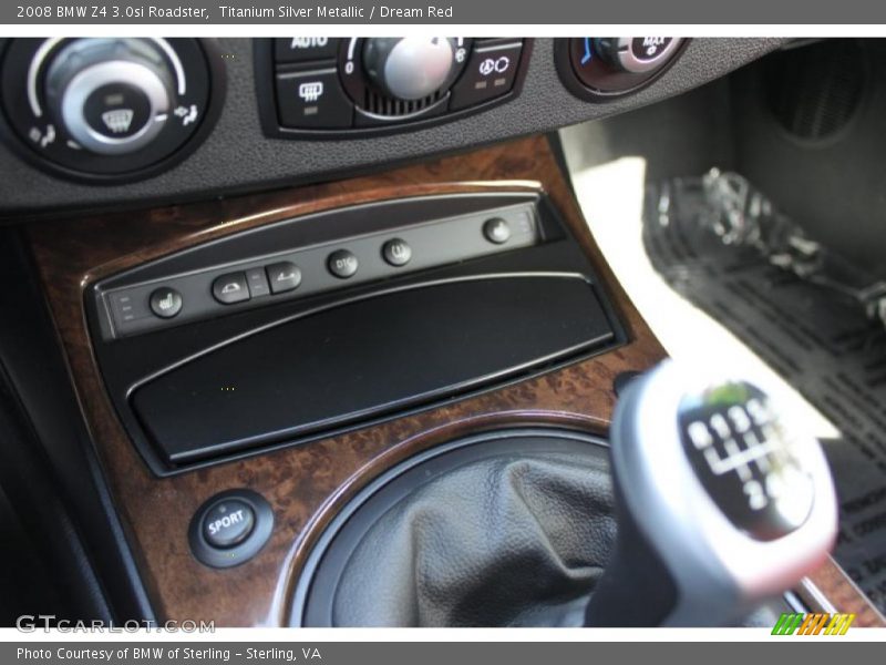 Titanium Silver Metallic / Dream Red 2008 BMW Z4 3.0si Roadster