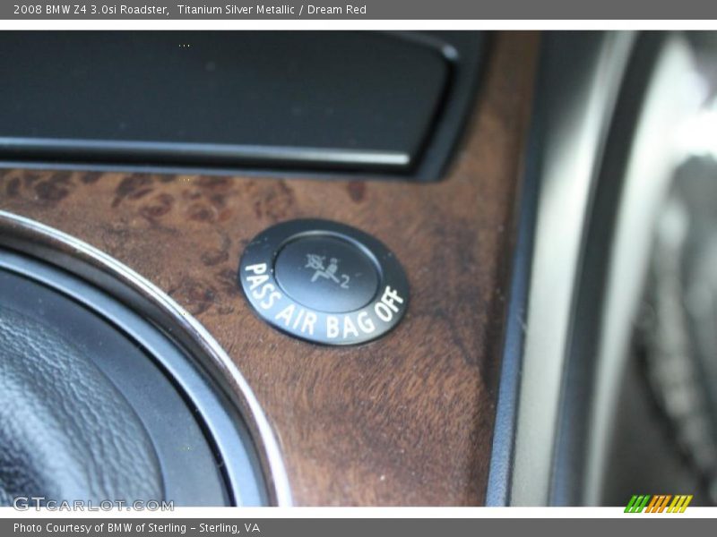 Titanium Silver Metallic / Dream Red 2008 BMW Z4 3.0si Roadster