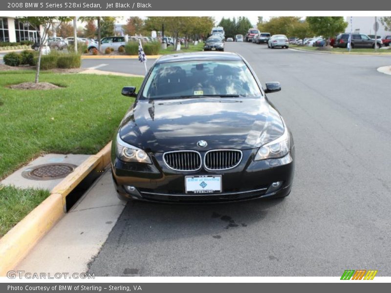Jet Black / Black 2008 BMW 5 Series 528xi Sedan