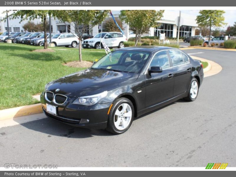 Jet Black / Black 2008 BMW 5 Series 528xi Sedan