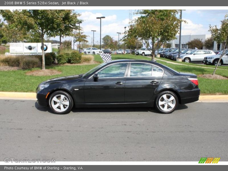 Jet Black / Black 2008 BMW 5 Series 528xi Sedan