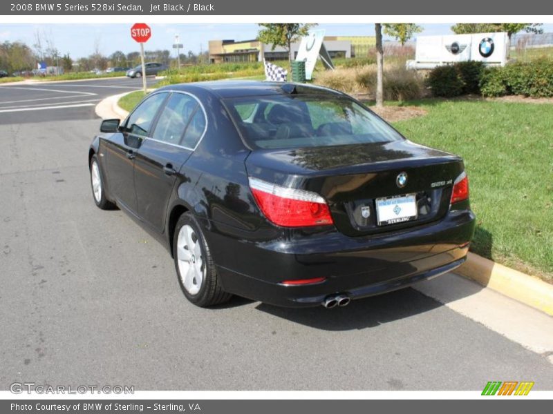 Jet Black / Black 2008 BMW 5 Series 528xi Sedan