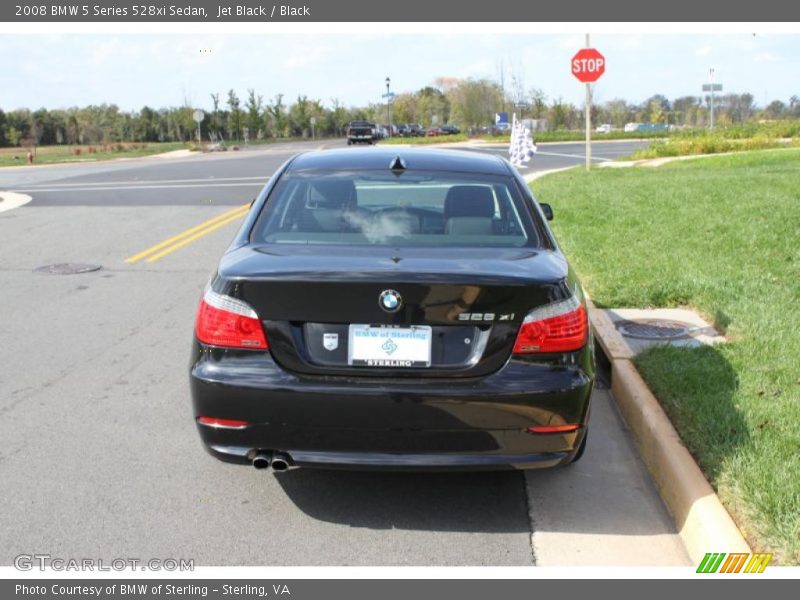 Jet Black / Black 2008 BMW 5 Series 528xi Sedan