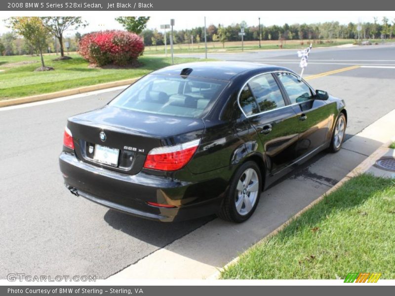 Jet Black / Black 2008 BMW 5 Series 528xi Sedan