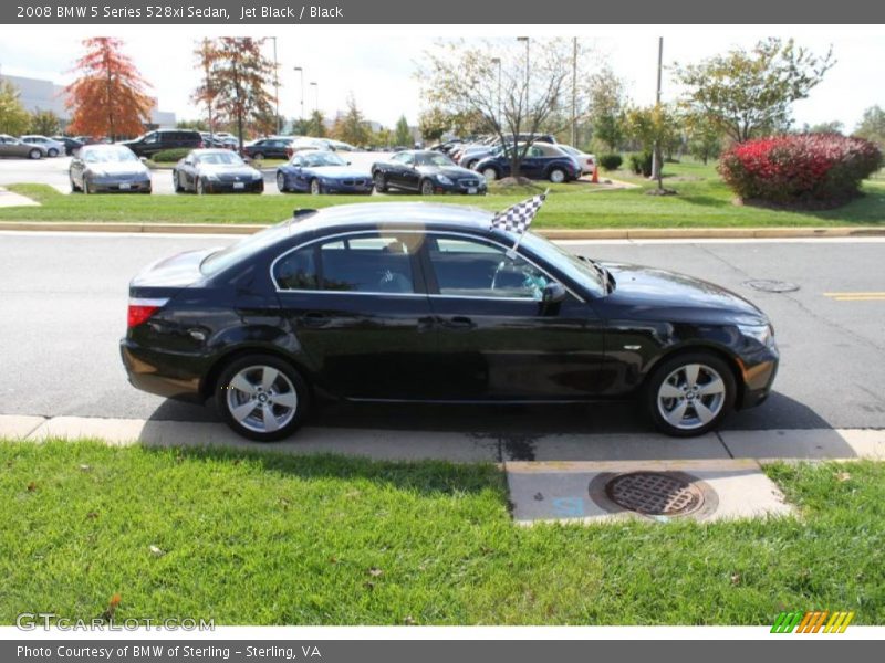 Jet Black / Black 2008 BMW 5 Series 528xi Sedan