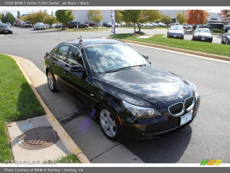 Jet Black / Black 2008 BMW 5 Series 528xi Sedan