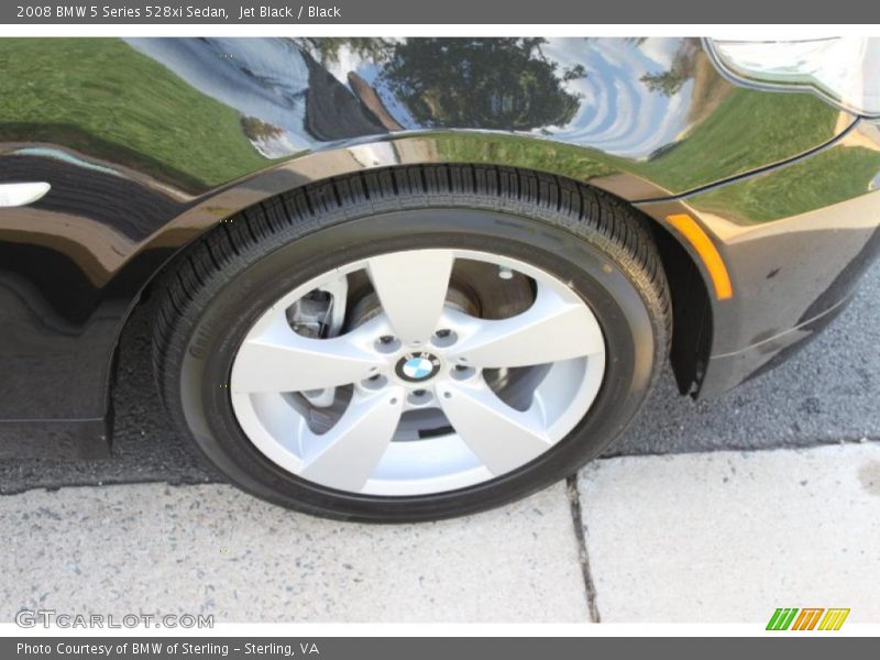 Jet Black / Black 2008 BMW 5 Series 528xi Sedan
