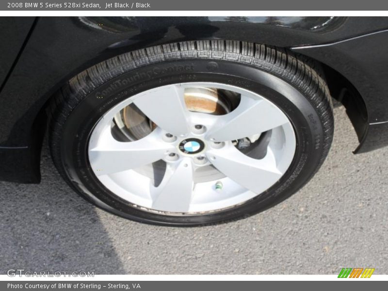 Jet Black / Black 2008 BMW 5 Series 528xi Sedan