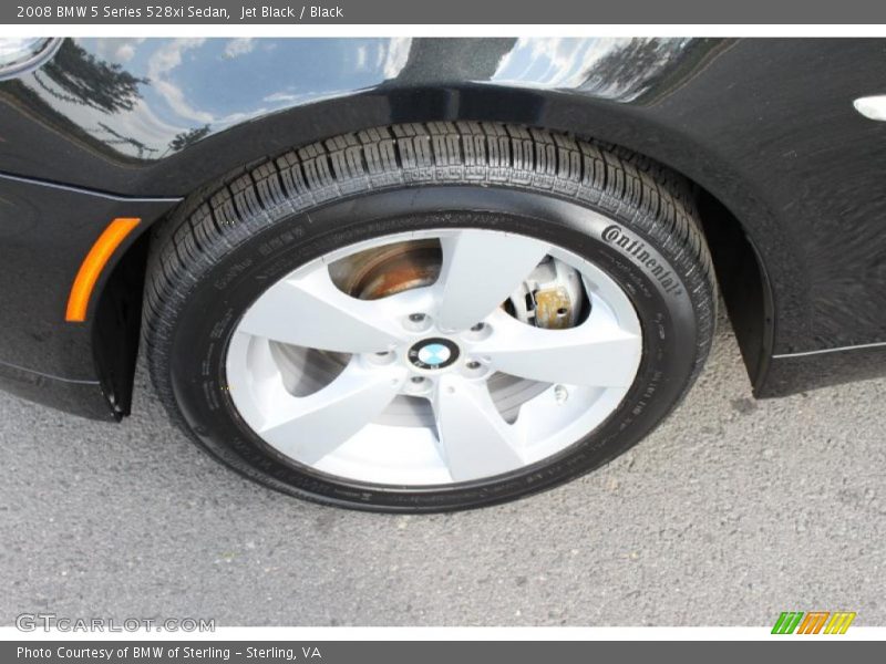 Jet Black / Black 2008 BMW 5 Series 528xi Sedan