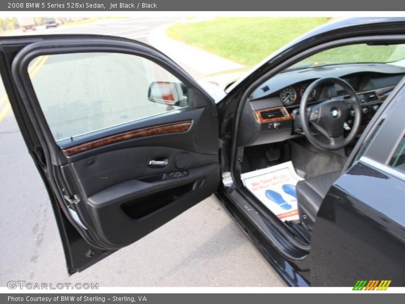 Jet Black / Black 2008 BMW 5 Series 528xi Sedan