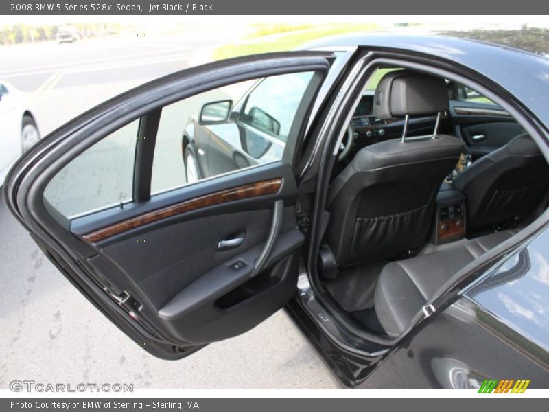 Jet Black / Black 2008 BMW 5 Series 528xi Sedan