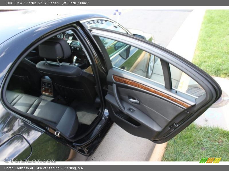 Jet Black / Black 2008 BMW 5 Series 528xi Sedan