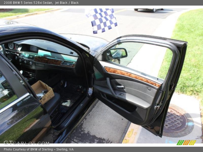 Jet Black / Black 2008 BMW 5 Series 528xi Sedan