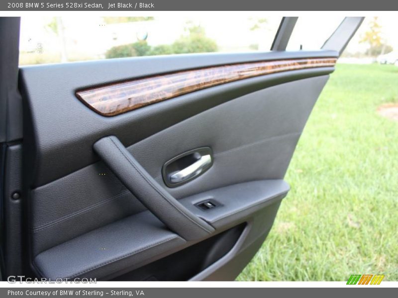 Jet Black / Black 2008 BMW 5 Series 528xi Sedan